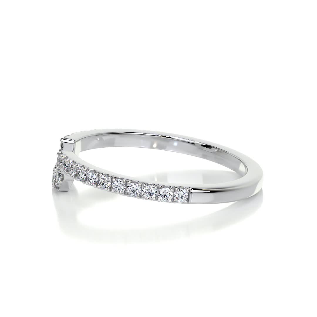 Luna Lab Grown Diamond Wedding Ring (0.30 Carat) -18K White Gold、mySite、hinf8tx79