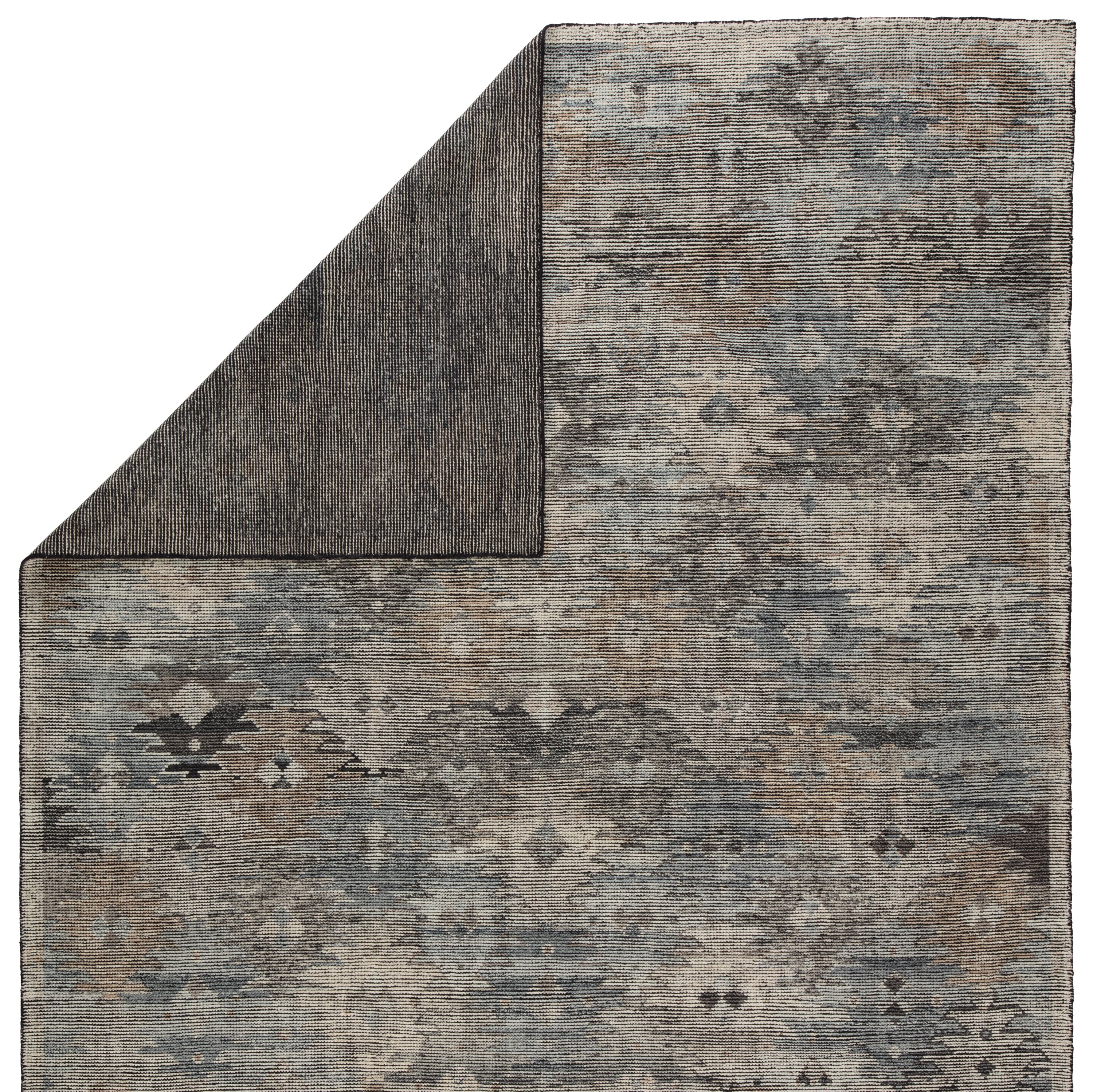 Nakoda Hand-Knotted Tribal Black White Area Rug、mySite、gigharbornorthrealestate