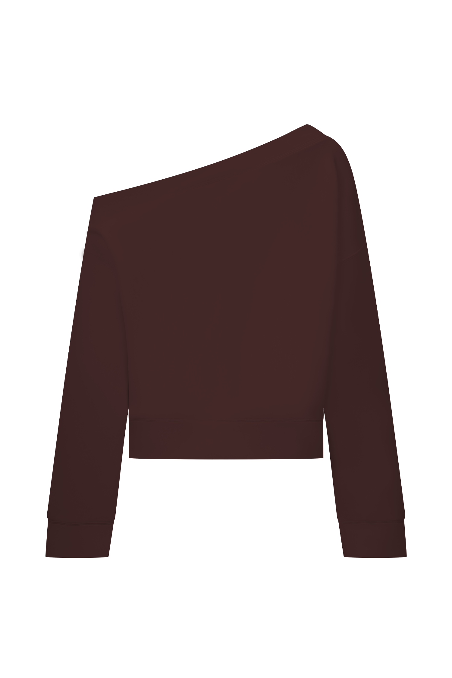 Aiden Slouchy Crew Jumper - Chocolate、mySite、solidvoid