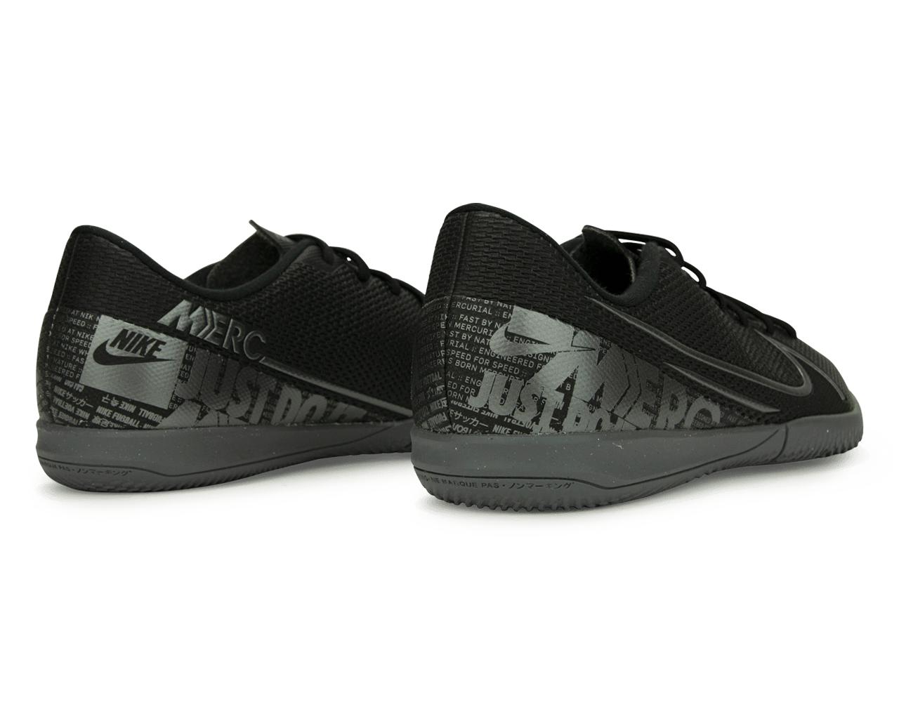 Nike Kids Mercurial Vapor 13 Academy Indoor Soccer Shoes Black/Metalic Cool Grey、mySite、noshort
