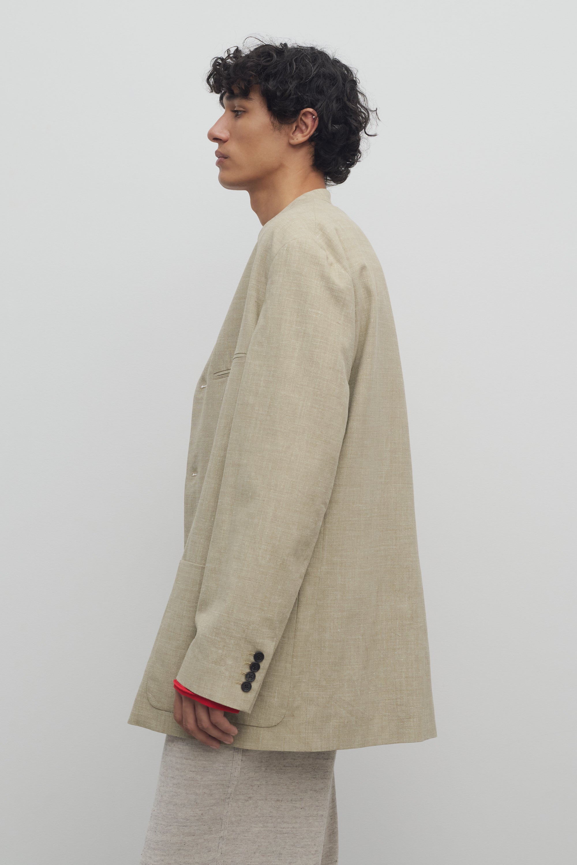 Casimir Jacket in Silk, Linen, and Virgin Wool、mySite、aoinhome