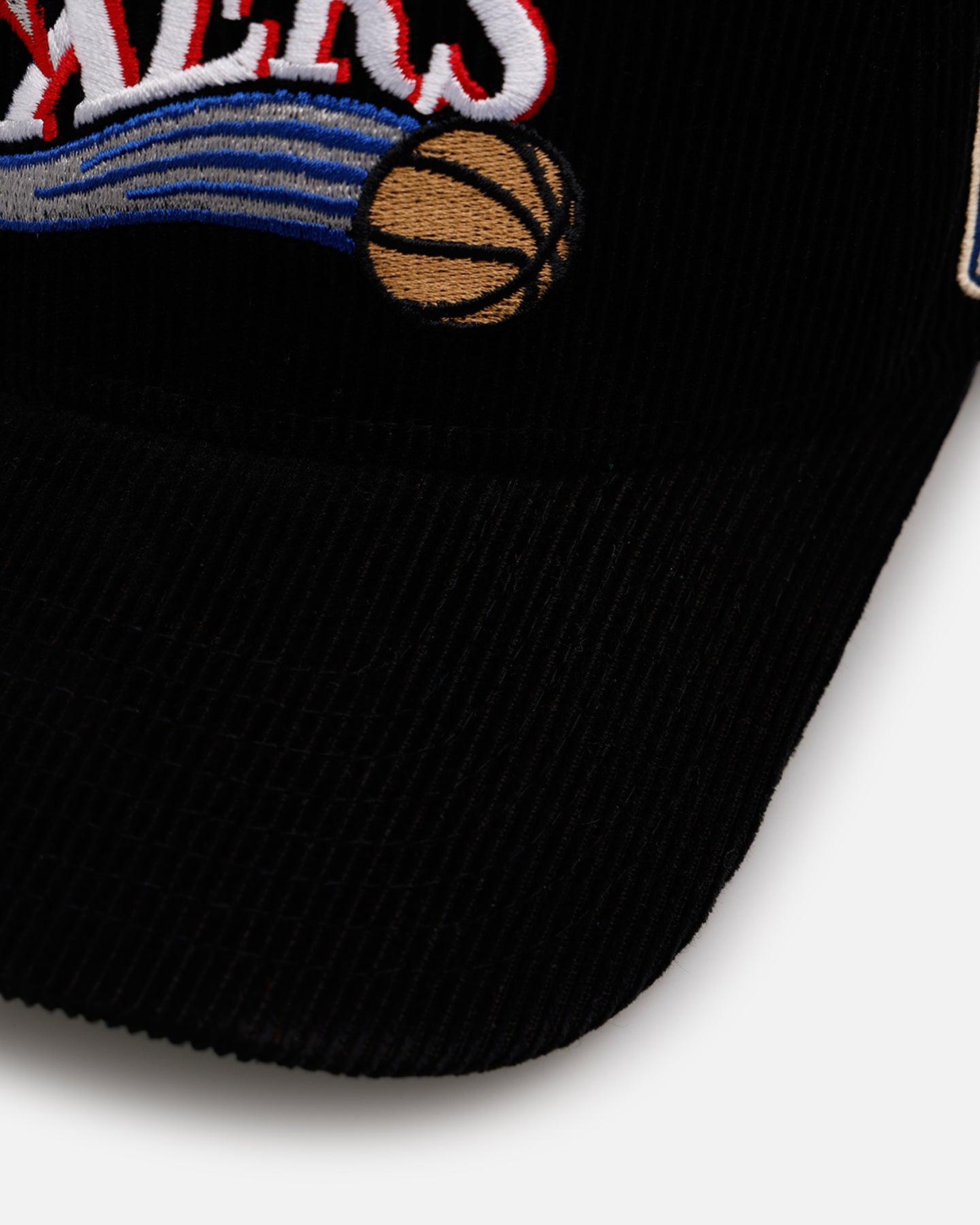 Mitchell & Ness Philadelphia 76ers 'Vintage Cord' Pro Pinch Corduroy Snapback Black、mySite、zt4zffjzw