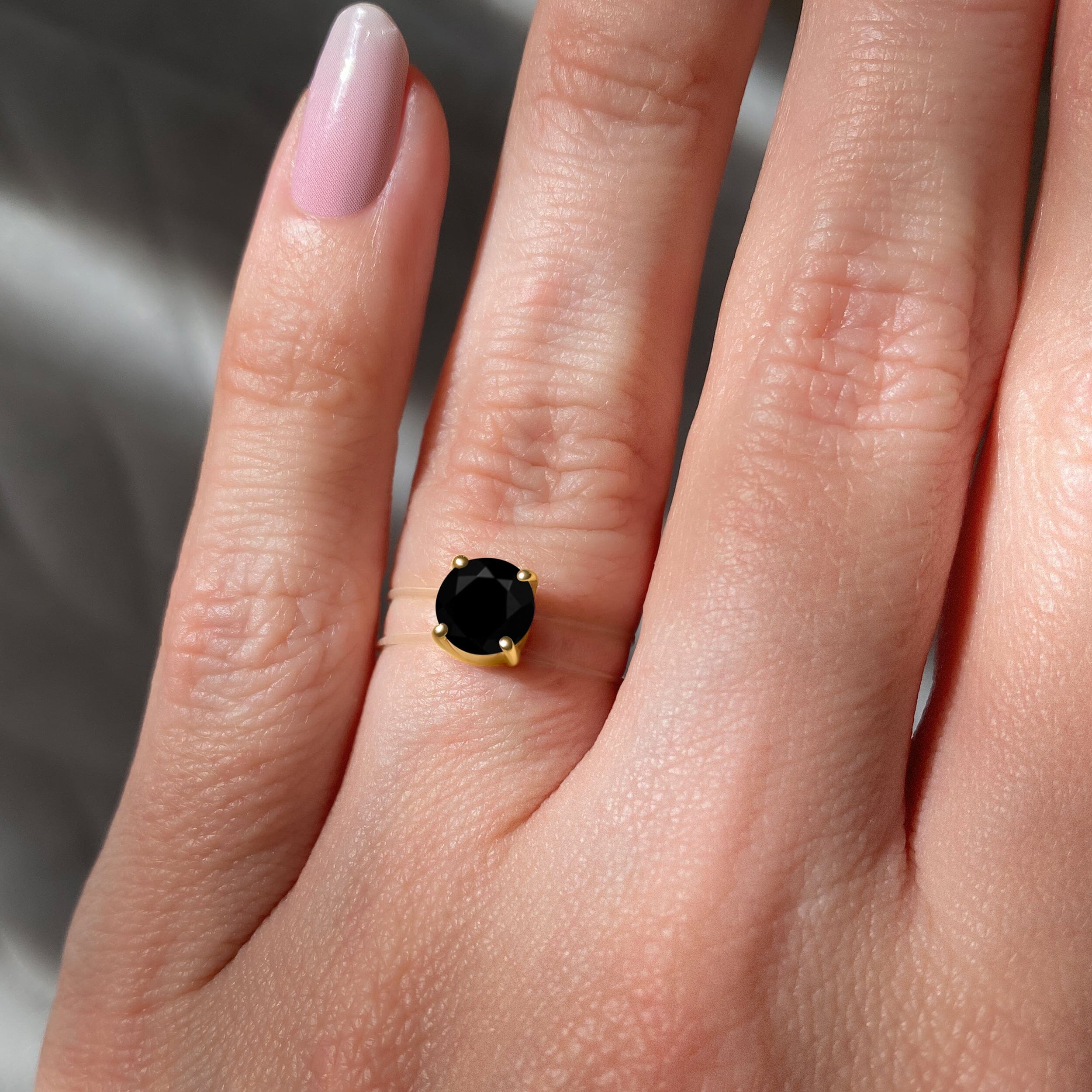 Black Obsidian Ring - Floating Gem、mySite、hinf8tx79