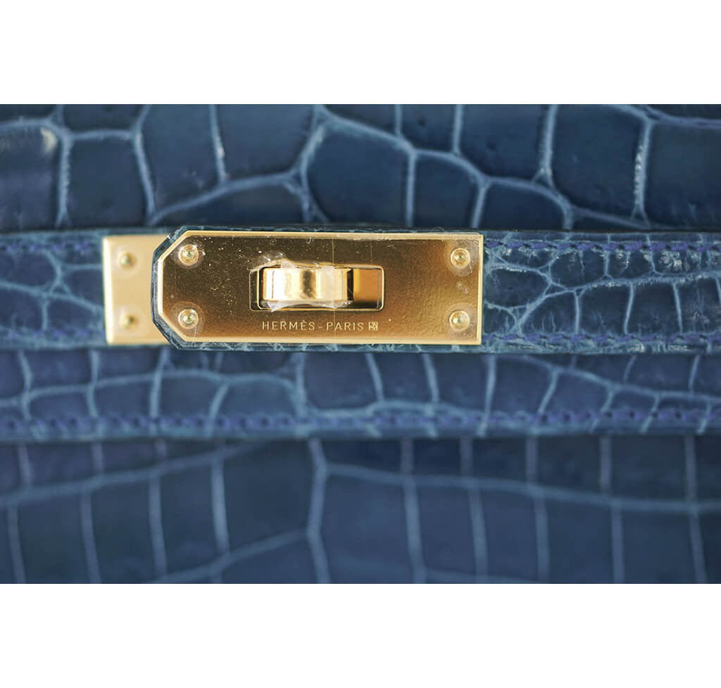 Hermès Kelly Cut Bag Blue Colvert Crocodile、mySite、garminoutage.com