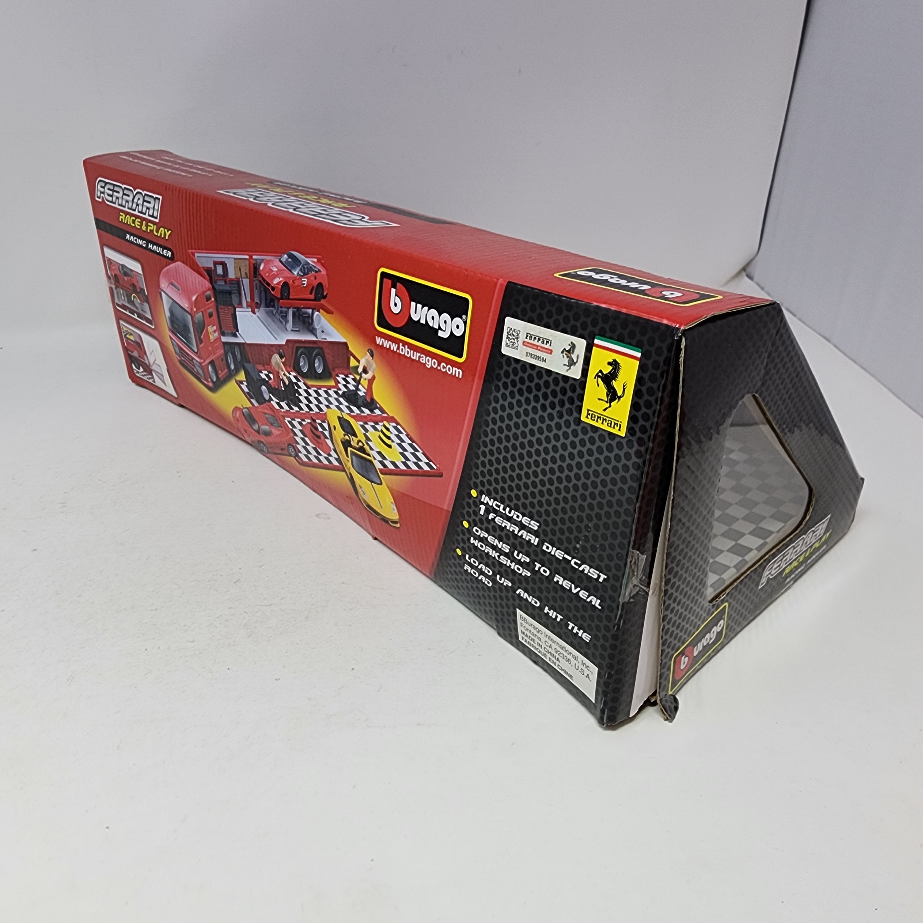 Ferrari Race & Play Set w/ Racing Hauler * Burago 1/43 Scale、mySite、hgirdovlk