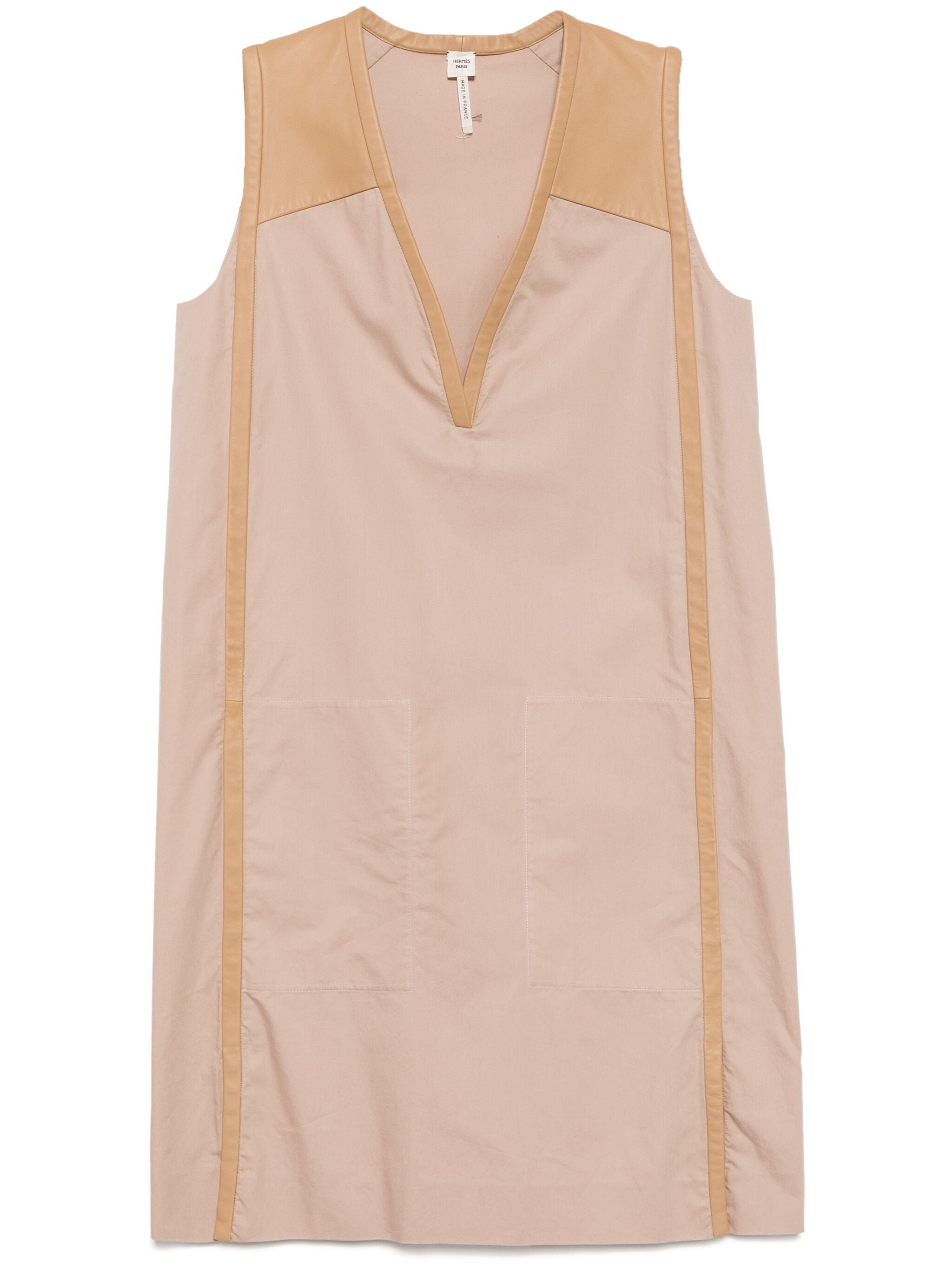 V-Neck Beige Dress、mySite、garminoutage.com