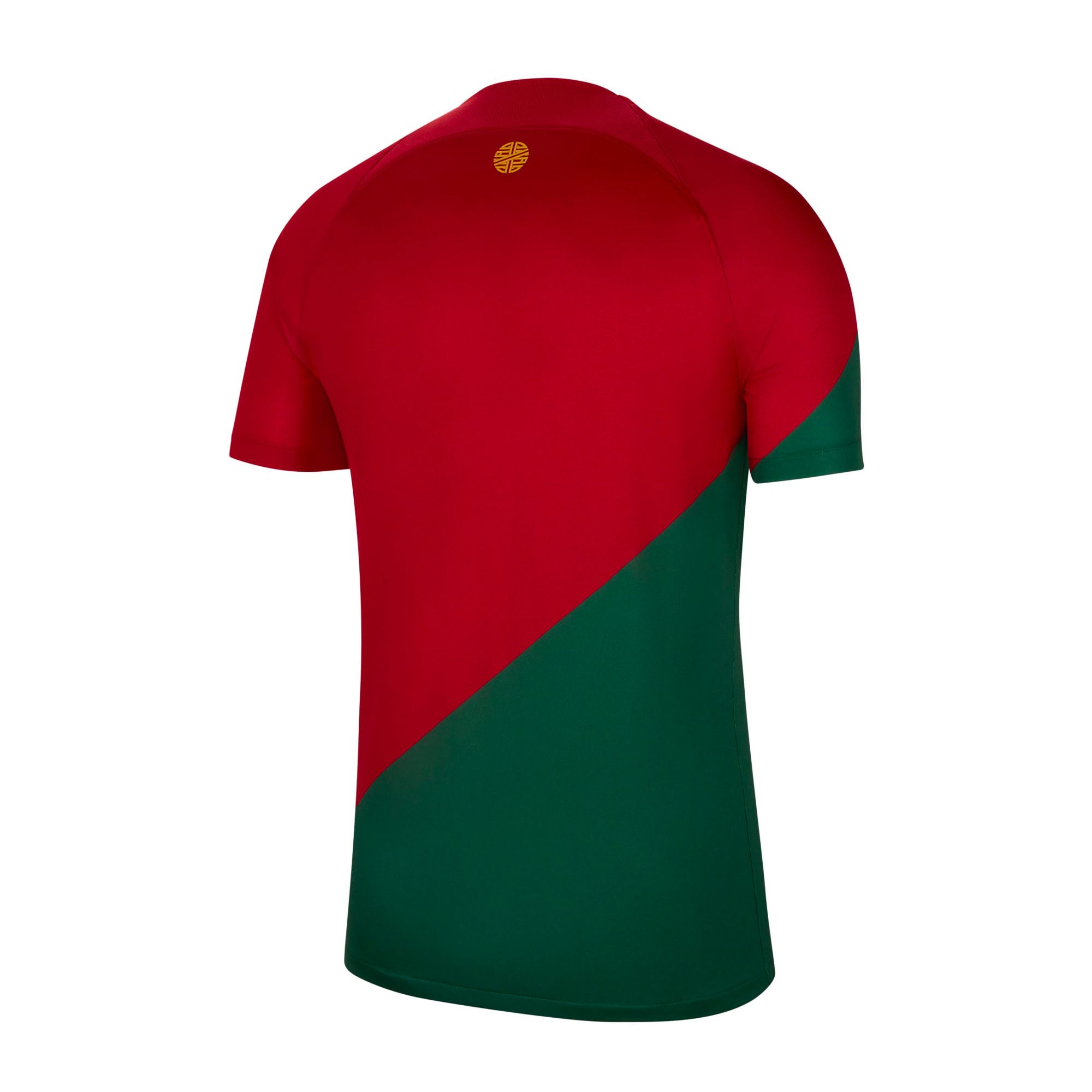 Nike Men's Portugal 2022/23 Home Jersey Pepper Red/Gold Dart、mySite、noshort