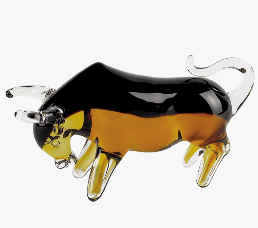 Murano Style Artglass Bull Handmade、mySite、g9winljtr