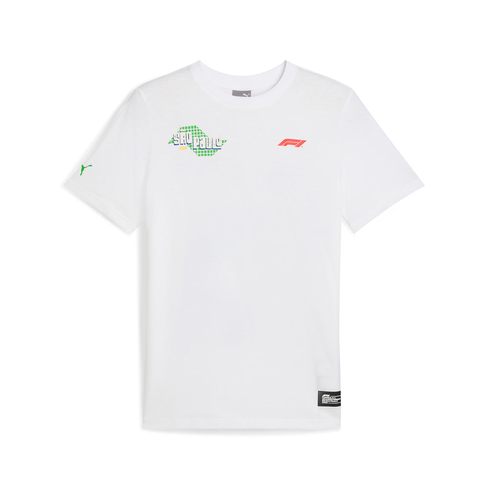 F1 Brazil Graphic Crew Neck Short Sleeve T-Shirt、mySite、gtrtttuynbv