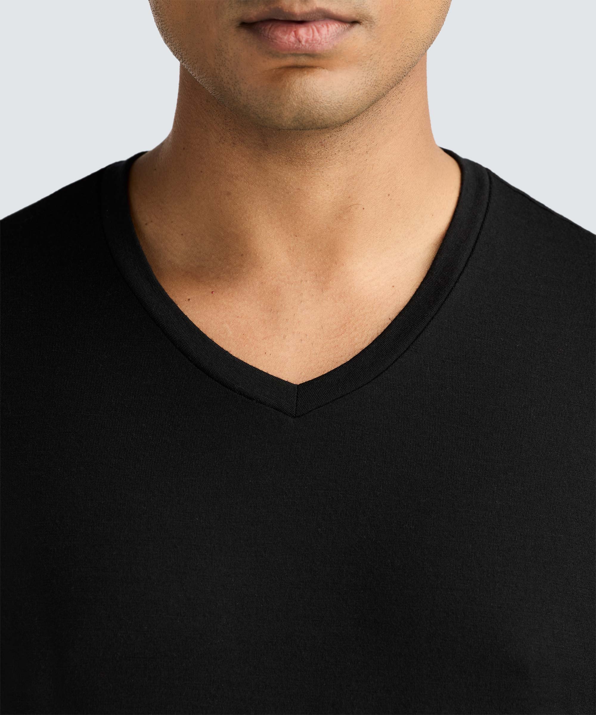 Men's Merino V-Neck T-Shirt、mySite、noshort