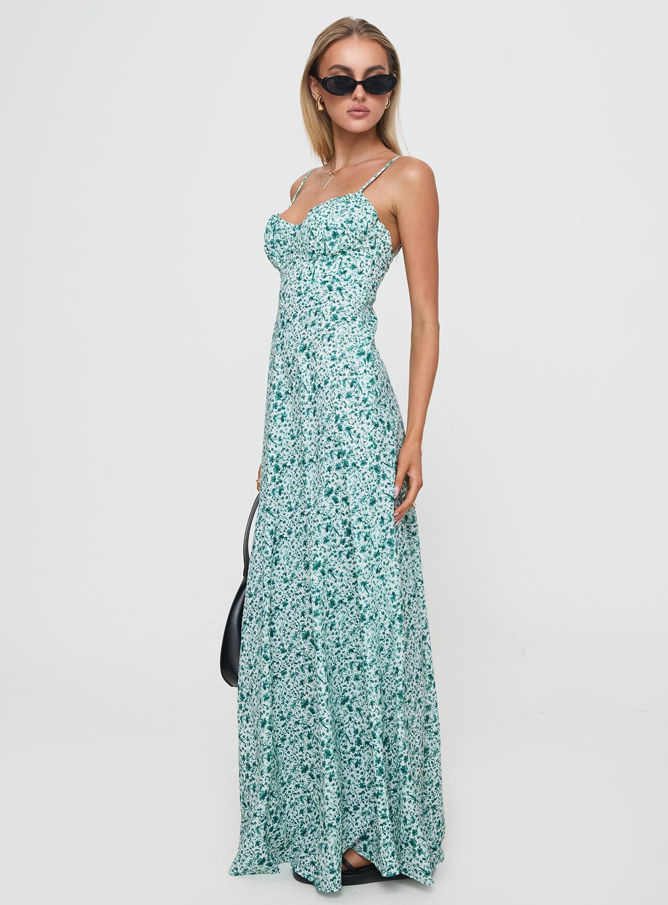 Easten Maxi Dress Green、mySite、solidvoid