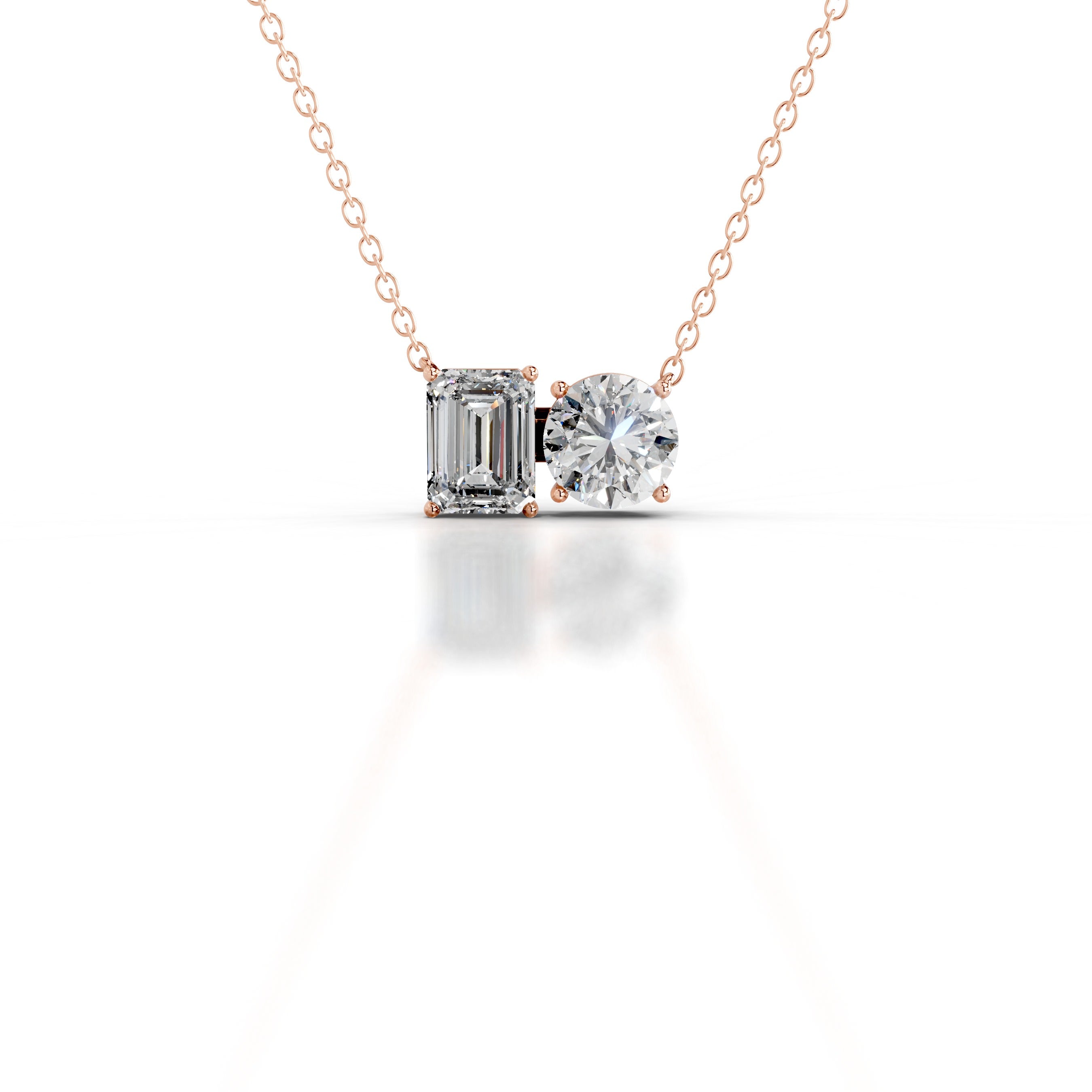 Sloane Lab Grown Diamond Pendant - 14K Rose Gold、mySite、hinf8tx79