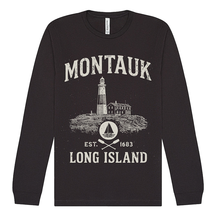 Vintage Montauk Dark Grey Long Sleeve – Long Island Tribute Series (7 Sizes)、mySite、vikingsvslions