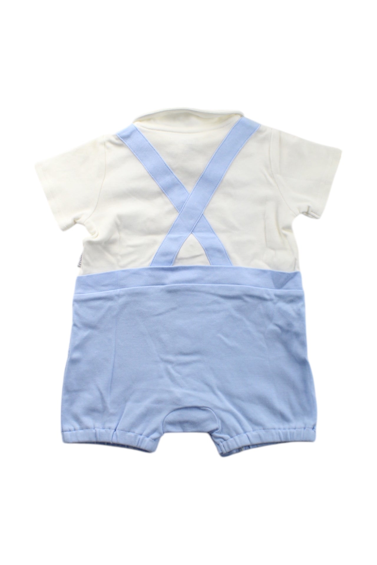 Mides Romper With Faux Suspenders And Tie 6-12M、mySite、g9winljtr