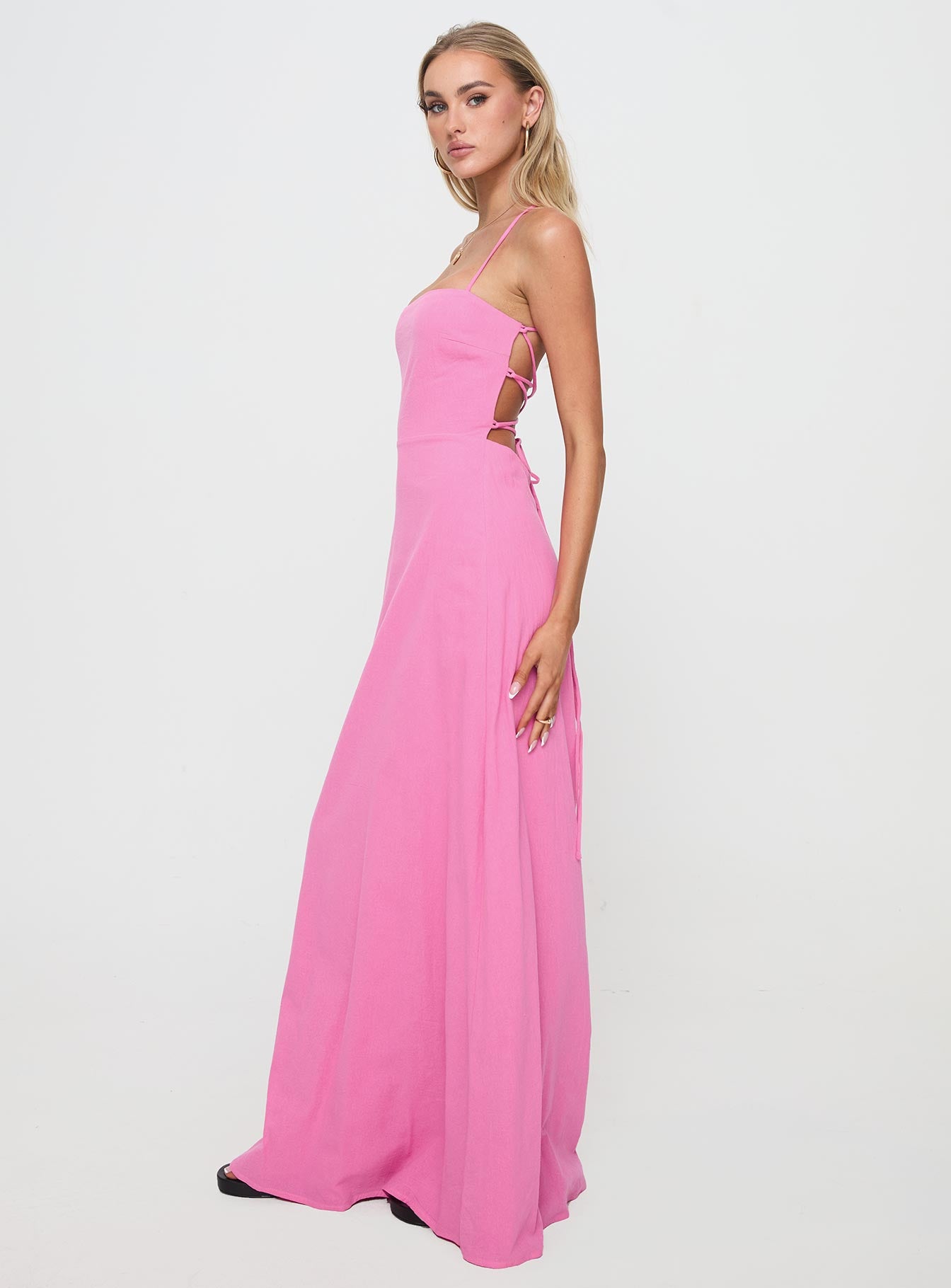Clea Maxi Dress Pink、mySite、solidvoid