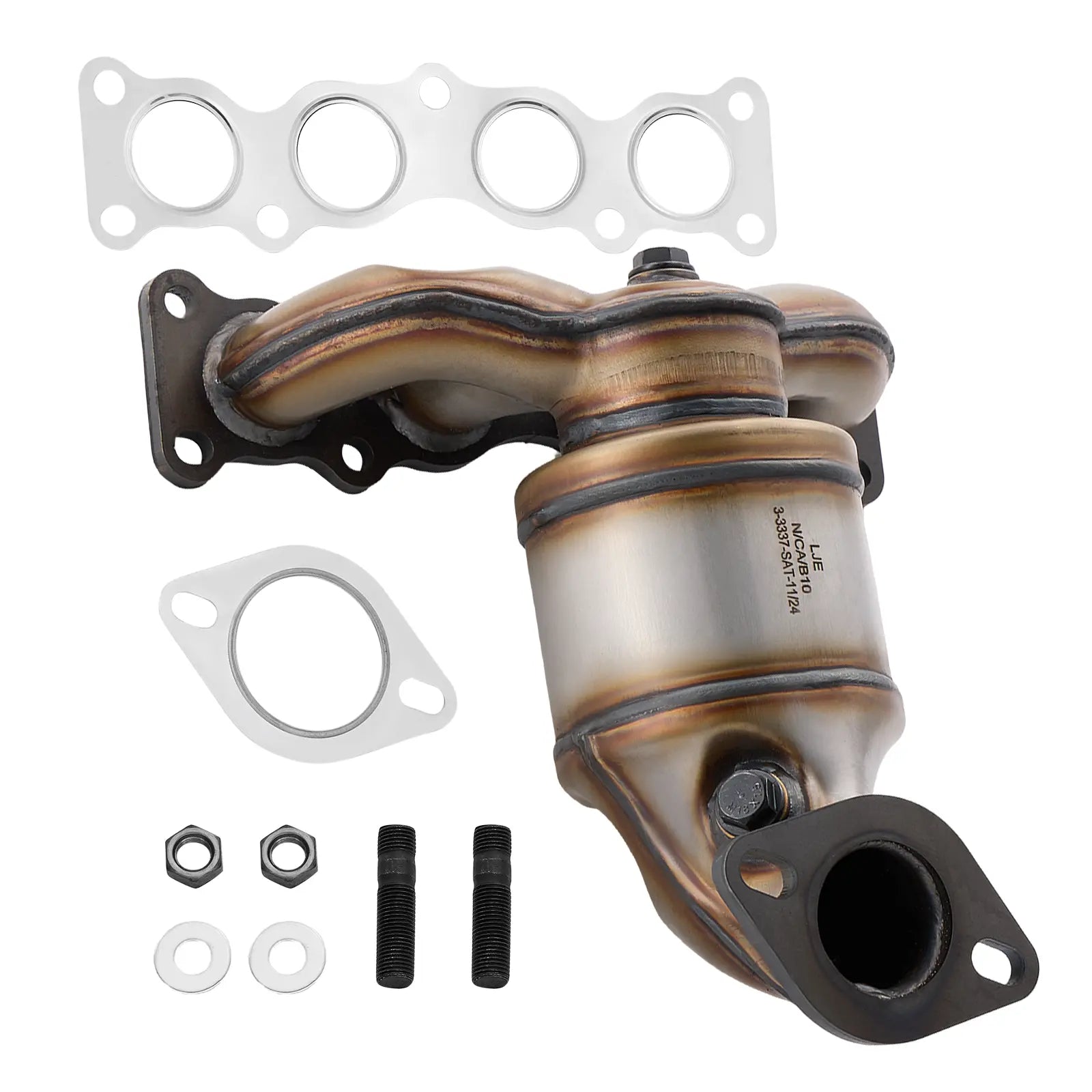 Front Exhaust Manifold Catalytic Converter Kit For 2017-2018 Hyundai Santa Fe Sport L4 2.4L、mySite、nflplayoffbracketp