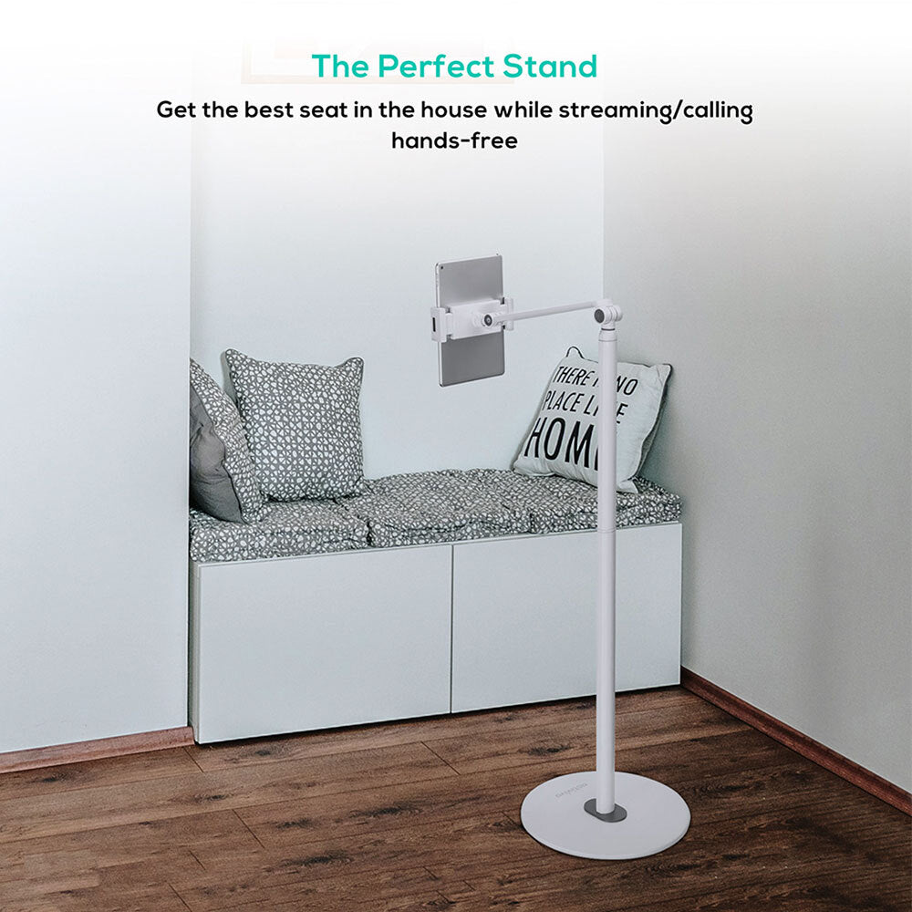 Activiva Universal iPad & Tablet Floor Stand 1.3m (4.7-12.9) White、mySite、camillekostekn