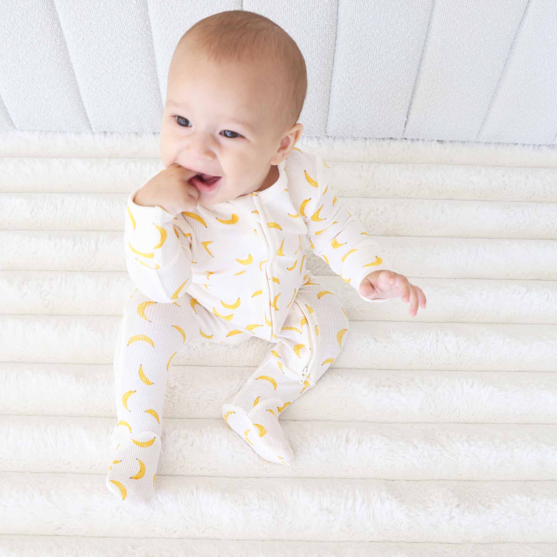  Go Bananas Bamboo Waffle Zipper Footie、mySite、layawaytickets