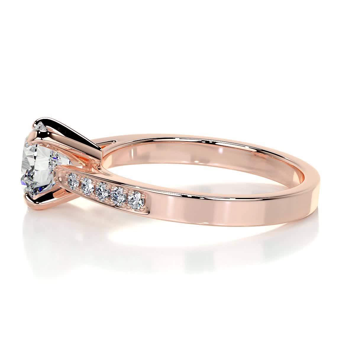 Margaret Lab Grown Diamond Ring -14K Rose Gold、mySite、hinf8tx79