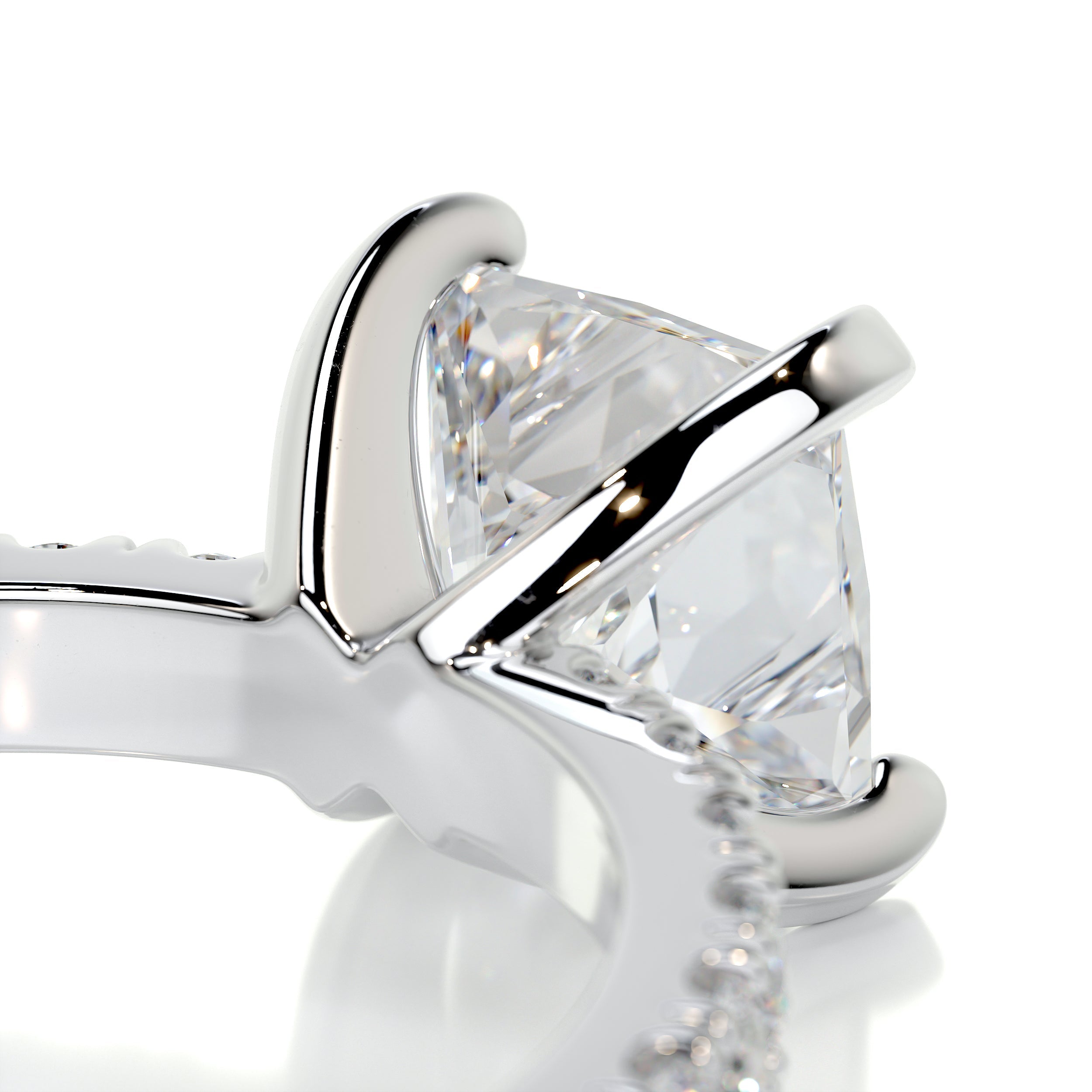 Blair Moissanite & Diamond Ring -14K White Gold、mySite、hinf8tx79