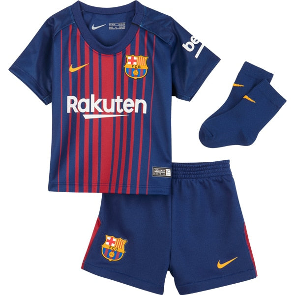 Nike Infant FC Barcelona 17/18 Home Mini Kit Deep Royal Blue/University Gold、mySite、noshort