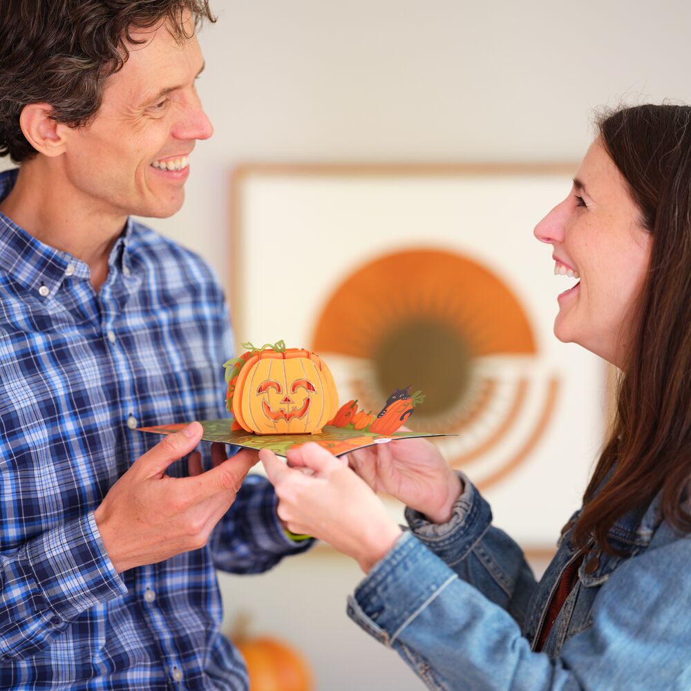 Happy Halloween Pumpkin Pop-Up Card、mySite、solidvoid