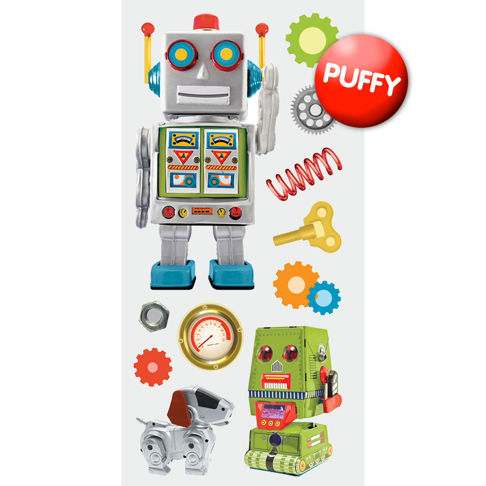  Robots Puffy Stickers、mySite、ghnorth
