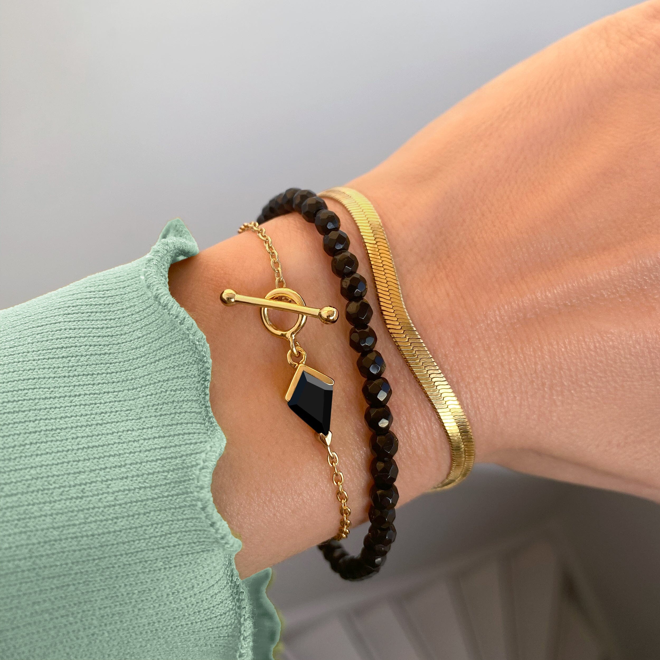 Black Obsidian Bracelet - Heroine T-Lock、mySite、hinf8tx79