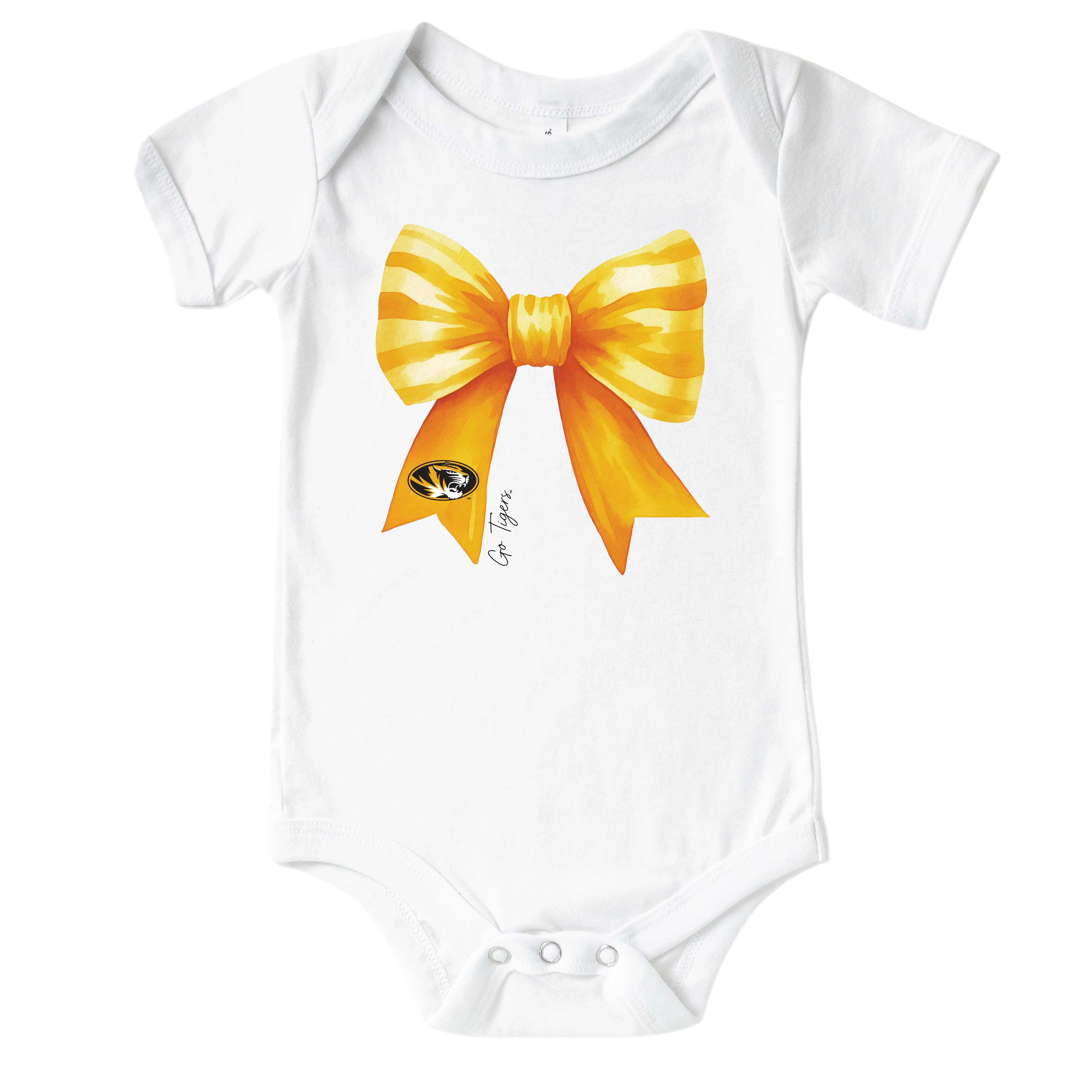  University of Missouri | Footballs & Bows Graphic Bodysuit、mySite、layawaytickets