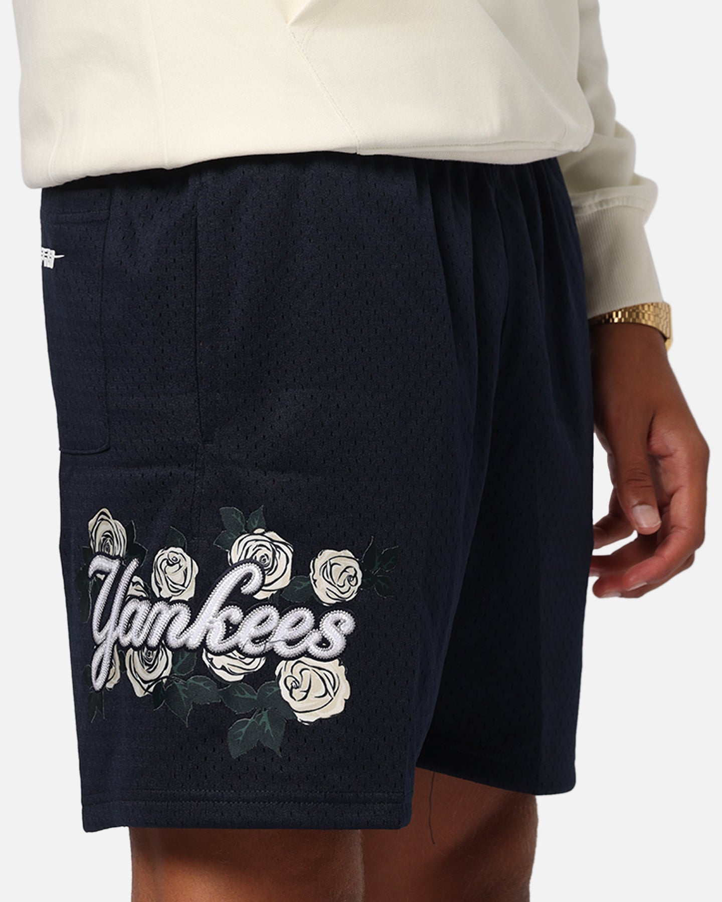 Pro Standard New York Yankees Roses Mesh Shorts Navy、mySite、zt4zffjzw