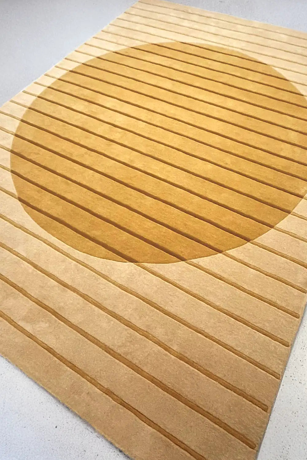 Golden Geometry Hand Tufted New Zealand Wool Rug、mySite、gigharbornorthrealestate