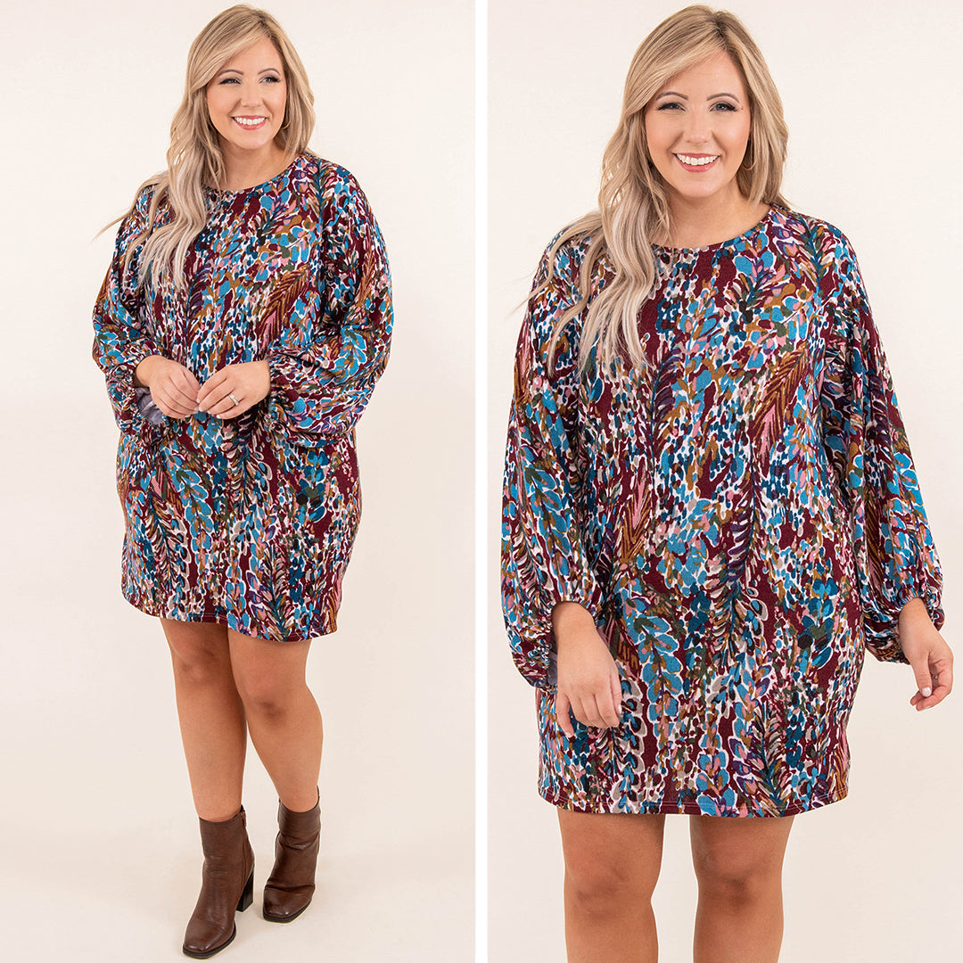  When You See It Dress, Burgundy、mySite、justintrudeaud