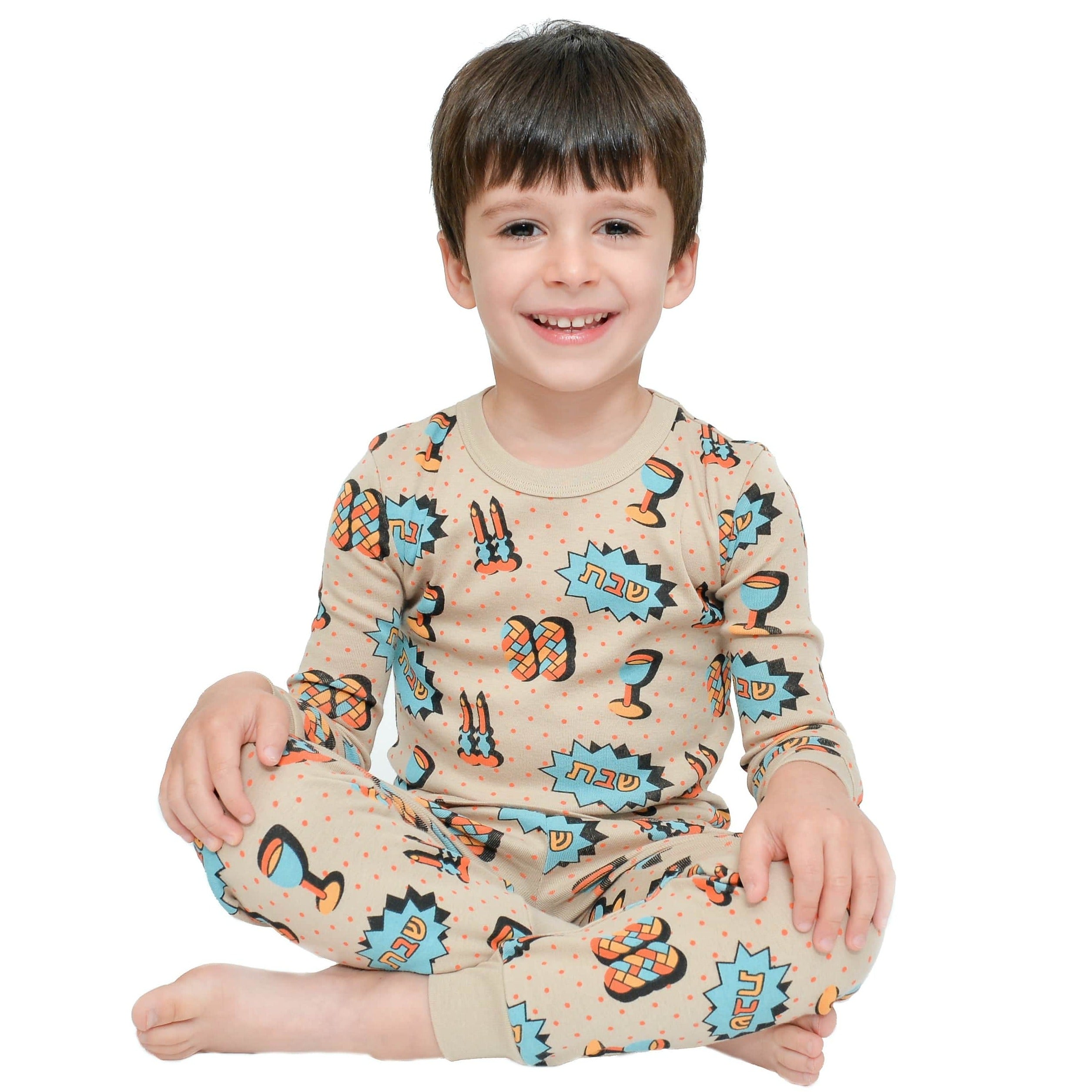 Shabbat Pop Art Pajamas - (Kids Unisex Sizes 2T - 12)、mySite、topwebapps