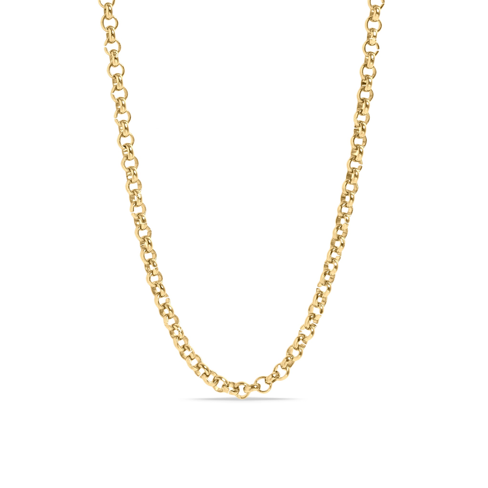18K Gold PVD Stainless Steel Rolo Chain Necklace / CHN9950、mySite、dreamappss