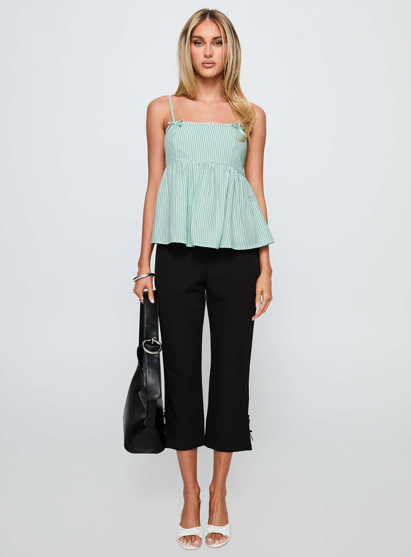 Peace Of Mind Top Green Stripe、mySite、solidvoid