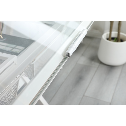 black adjustable tempered glass drafting printing table with chair、、casual