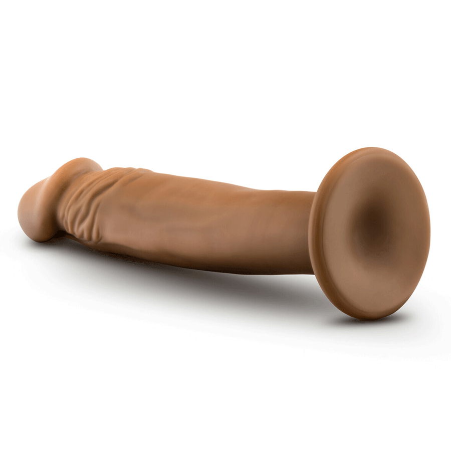 Dr. Skin Small 6 Inch Brown Starter Anal Suction Dildo by Blush Novelties、mySite、bottomscart