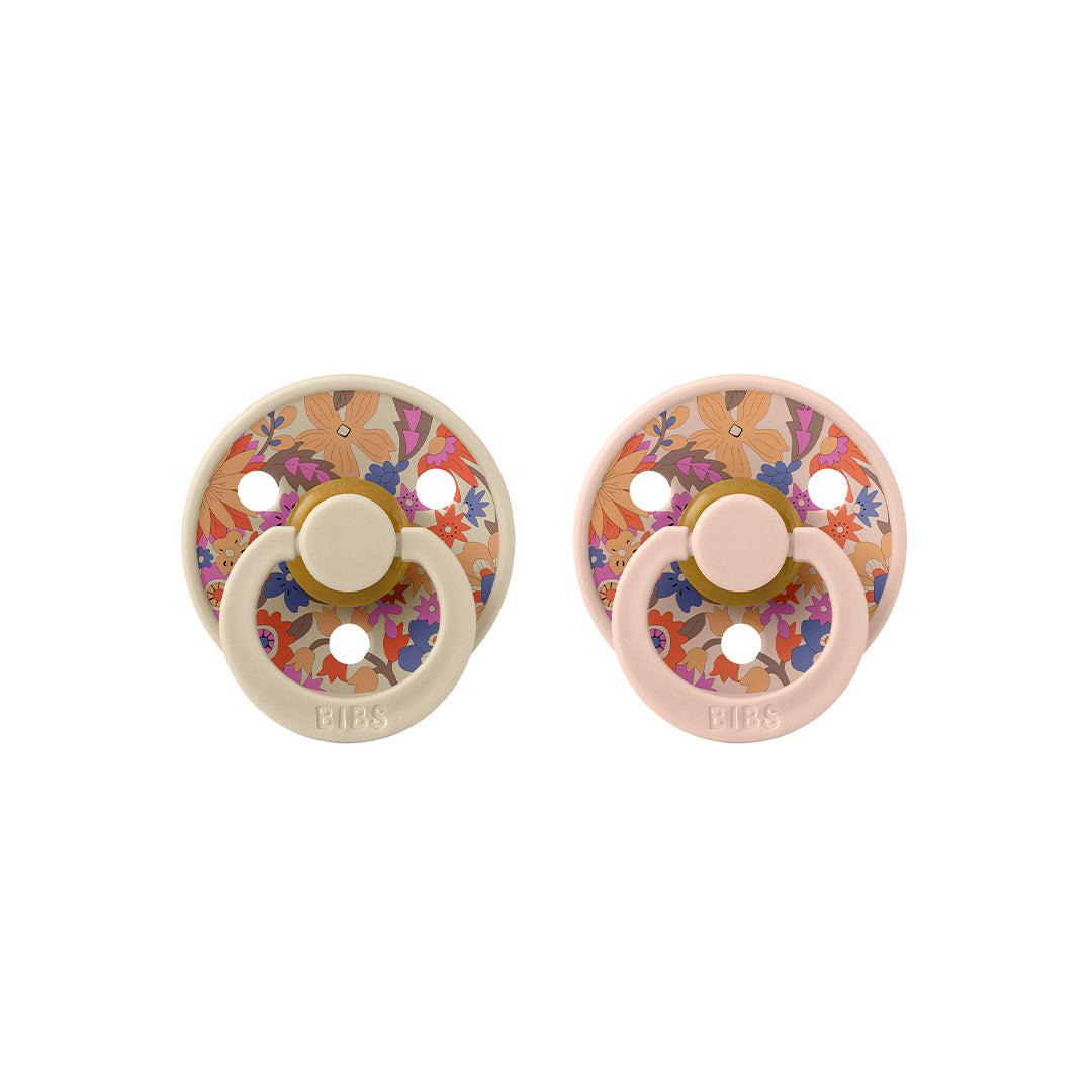 BIBS X LIBERTY Colour Latex Pacifier - 2 Pack - Blush Mix - June Blossom、mySite、merchandisen