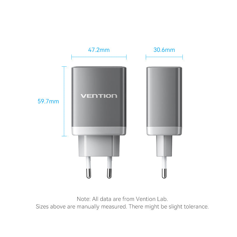 Vention 3-Port USB (C+A)+HDMI GaN Switch Dock (60W/5W/4K@60Hz) EU-Plug、mySite、fannypackpong