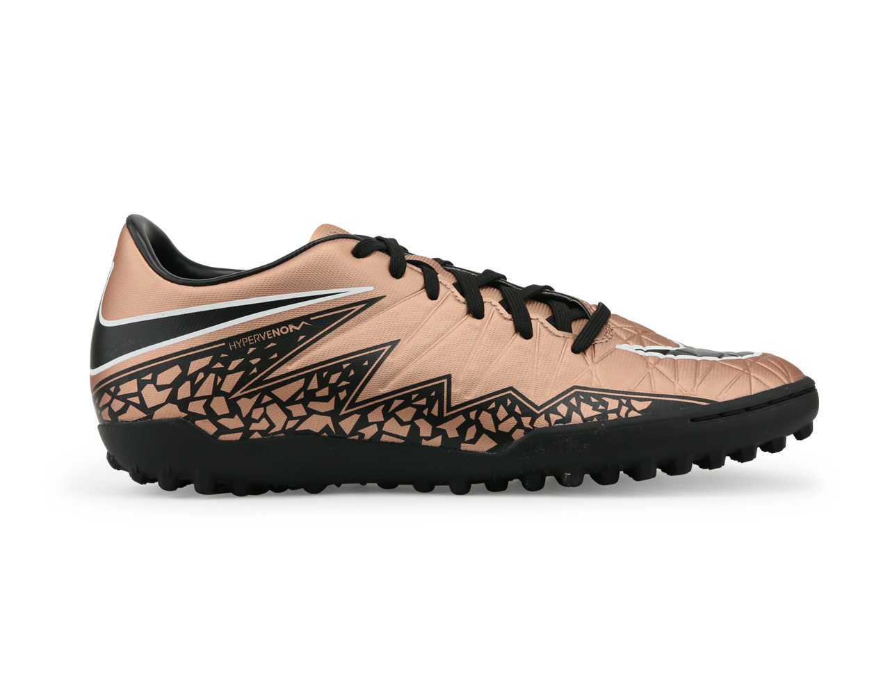 Nike Men's Hypervenom Phelon II Turf Soccer Shoes Metalic Red Bronz/Black Green/Glow White、mySite、noshort
