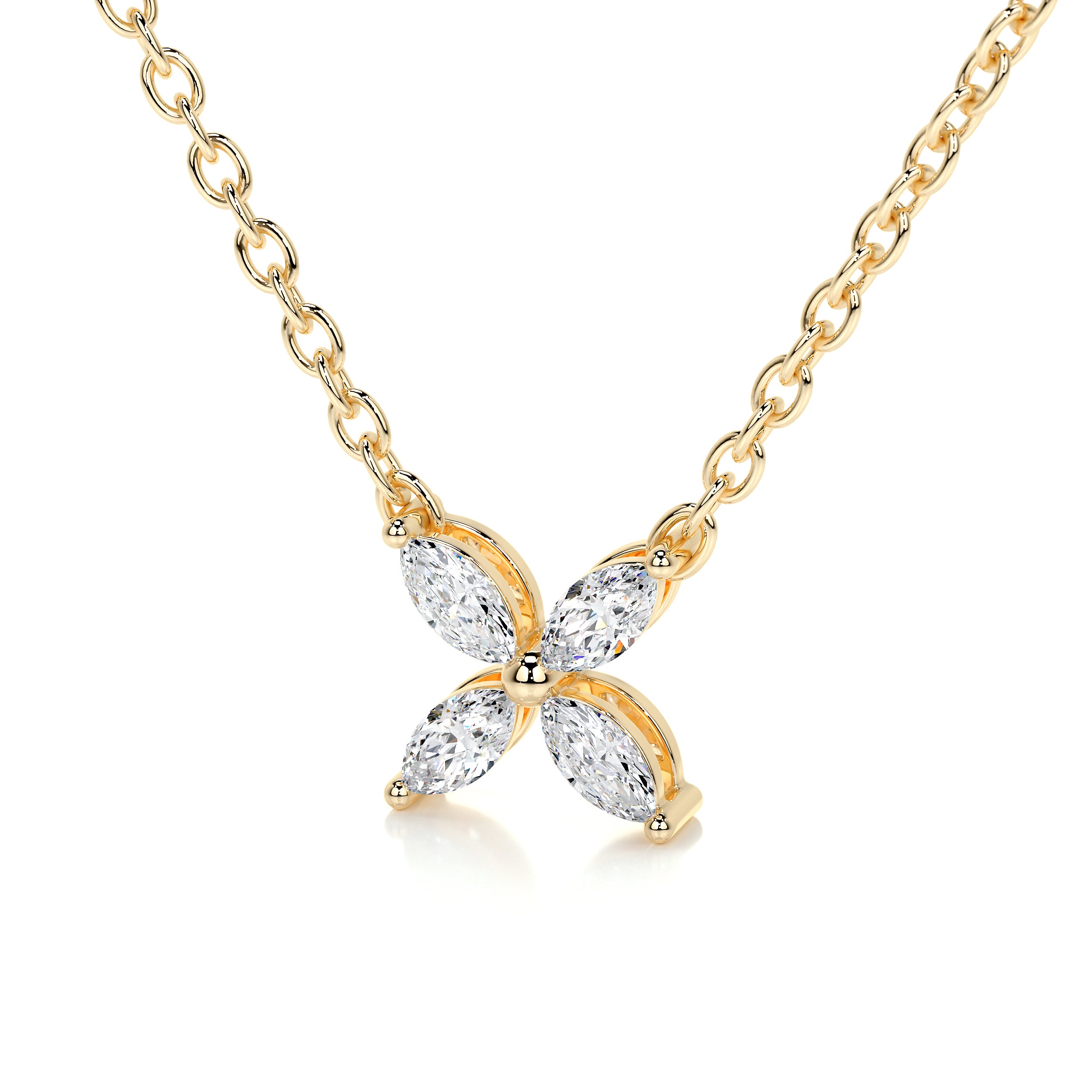 Michelle Lab Grown Diamond Pendant (0.20 Carat) -18K Yellow Gold、mySite、hinf8tx79