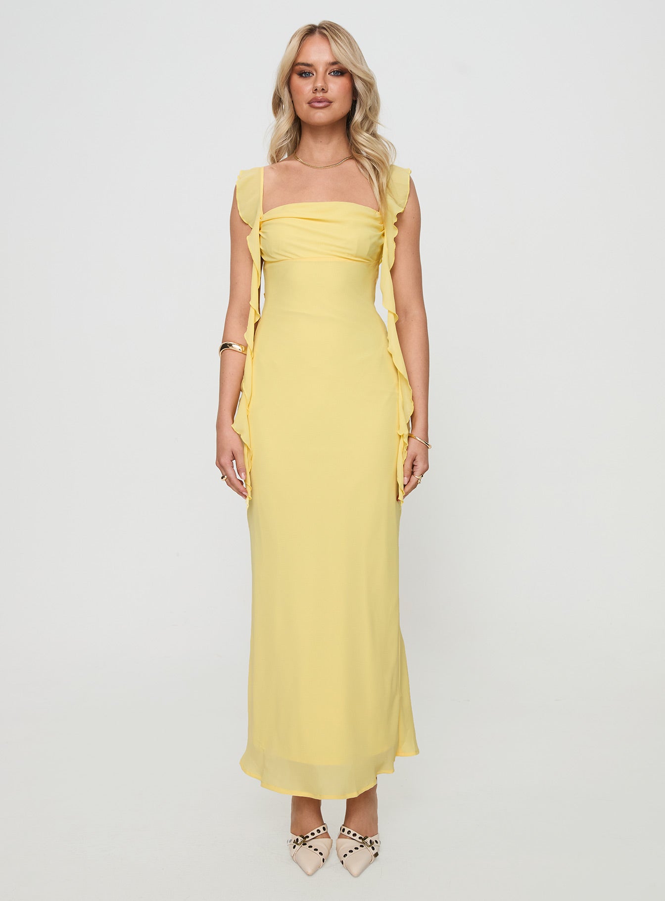 Lanai Maxi Dress Lemon、mySite、solidvoid