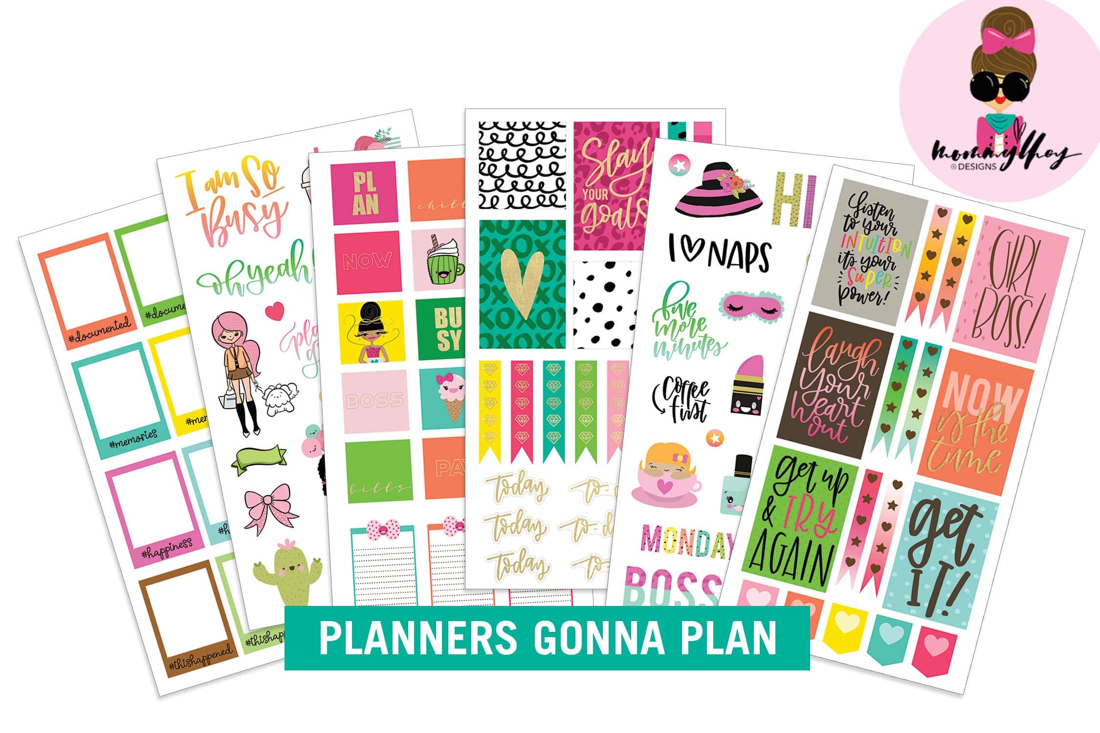  Planner Stickers - Planners Gonna Plan、mySite、ghnorth