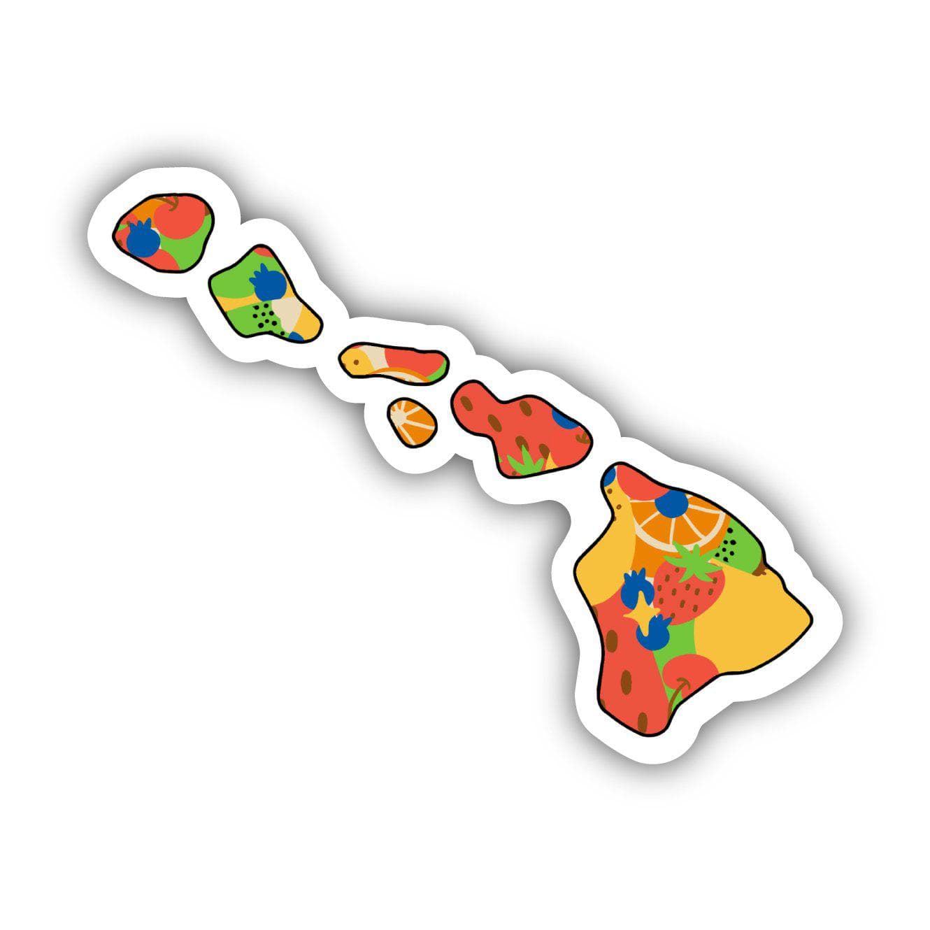  Hawaii Fruit Pattern Sticker、mySite、elrpsem3k