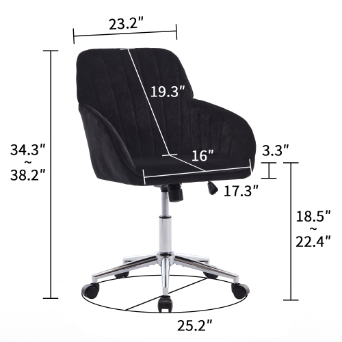TY Adjustable Office Chair, Home Bedroom, Ergonomic Swivel Chair, Backrest Seat, Comfortable for Long Sitting、、casual