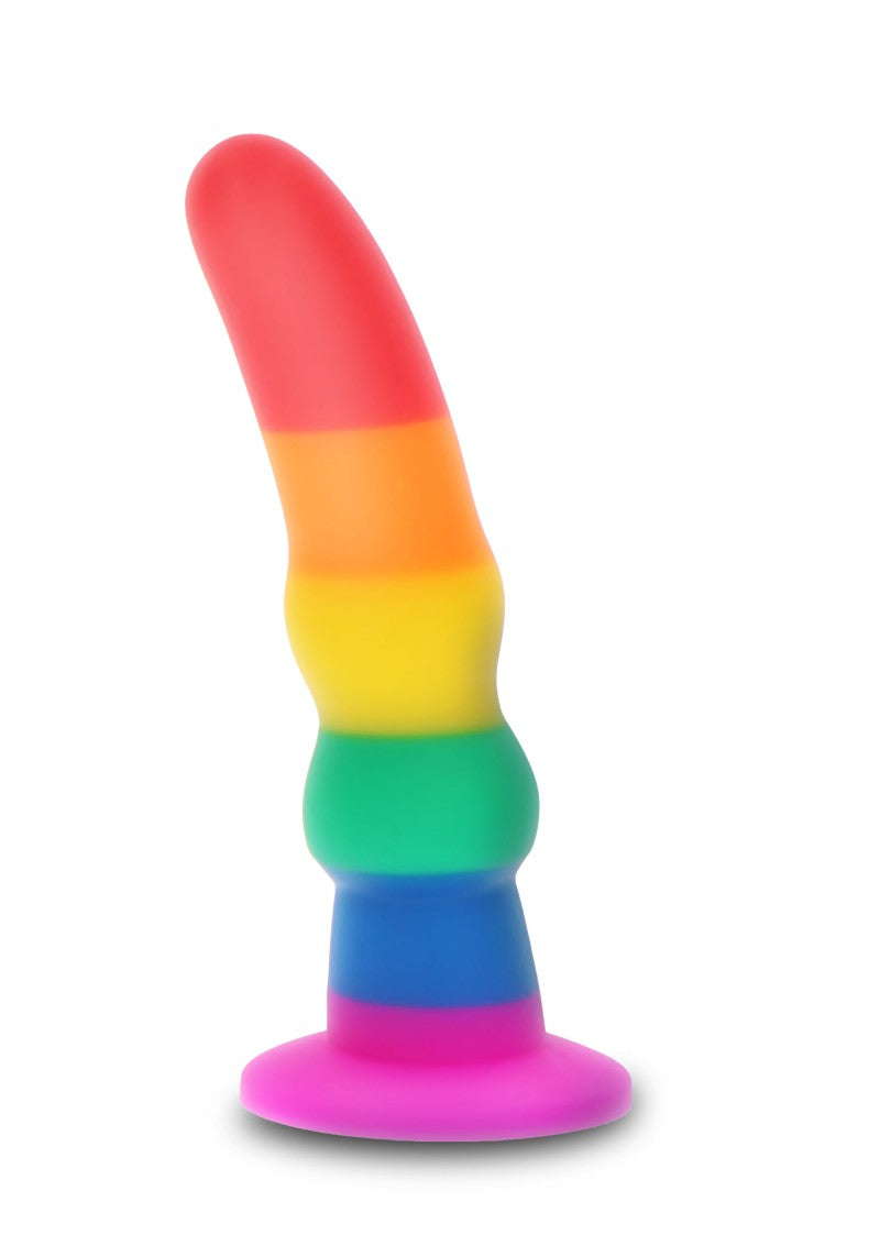 Pride Anal Stimulator 7 | Rainbow | Pure Silicone、mySite、bottomscart
