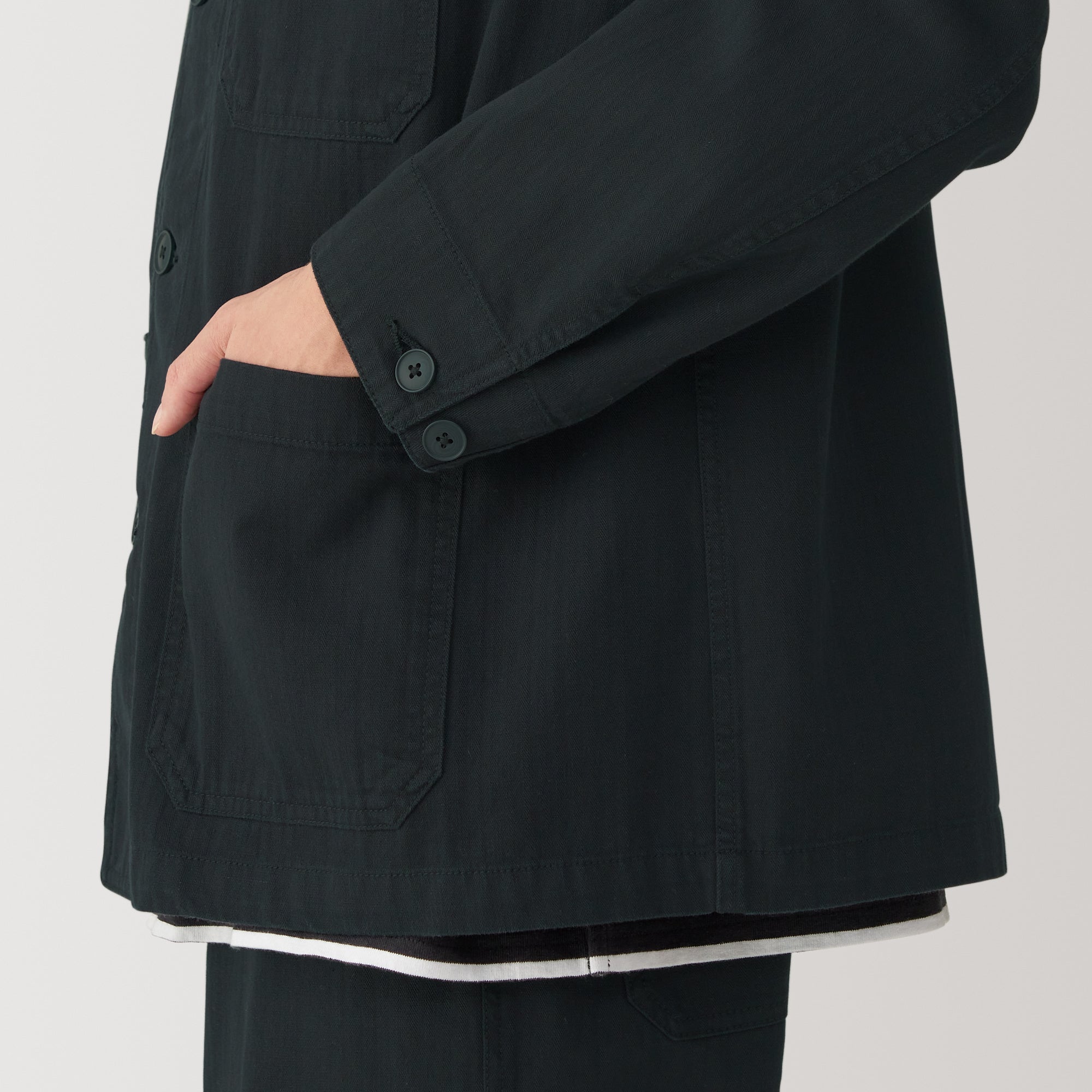  Men's Kapok Blend Herringbone Coverall Jacket、mySite、sugarbowlscore