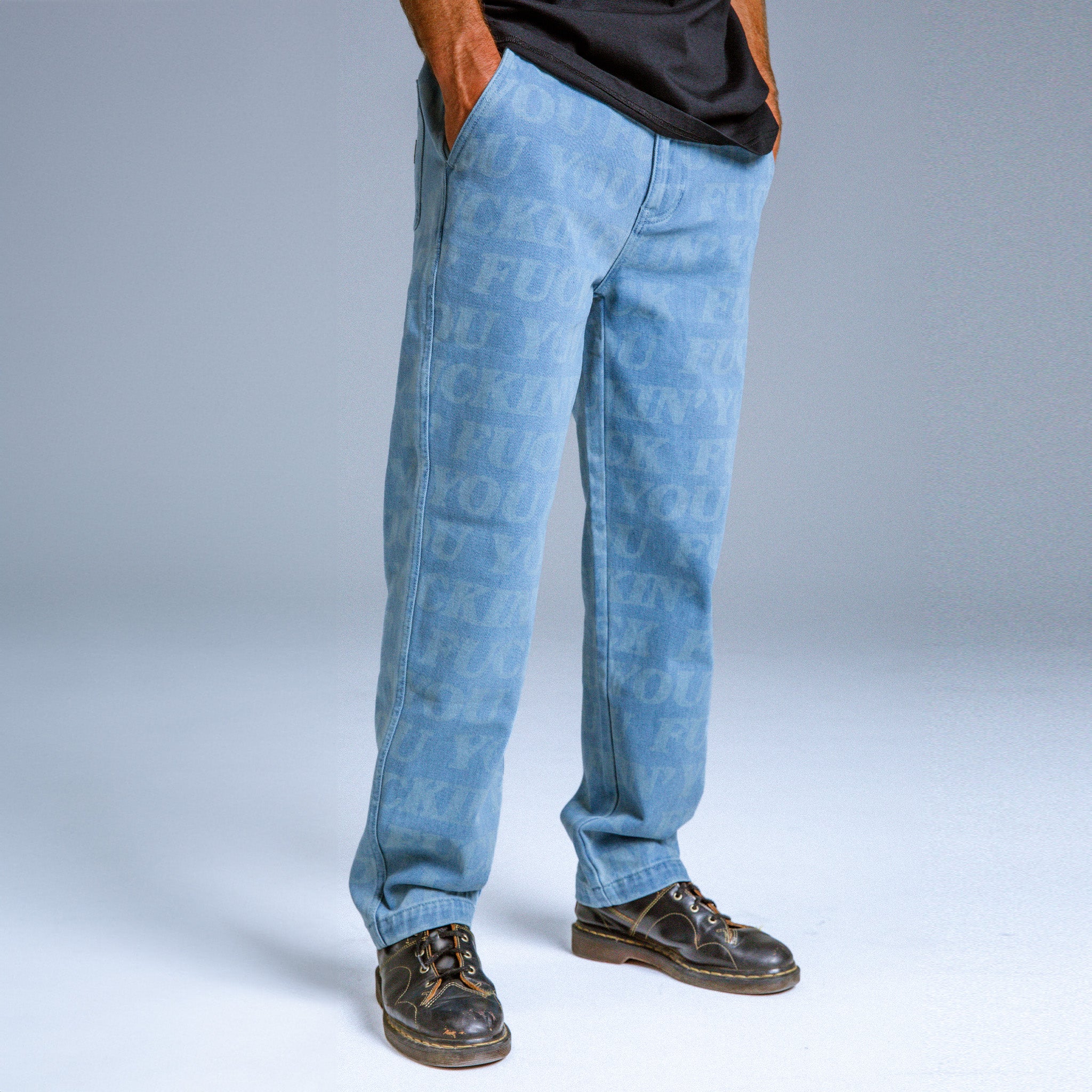  F.U.F.F. Washed Denim Pants (Light Washed Denim)、mySite、merchandisen