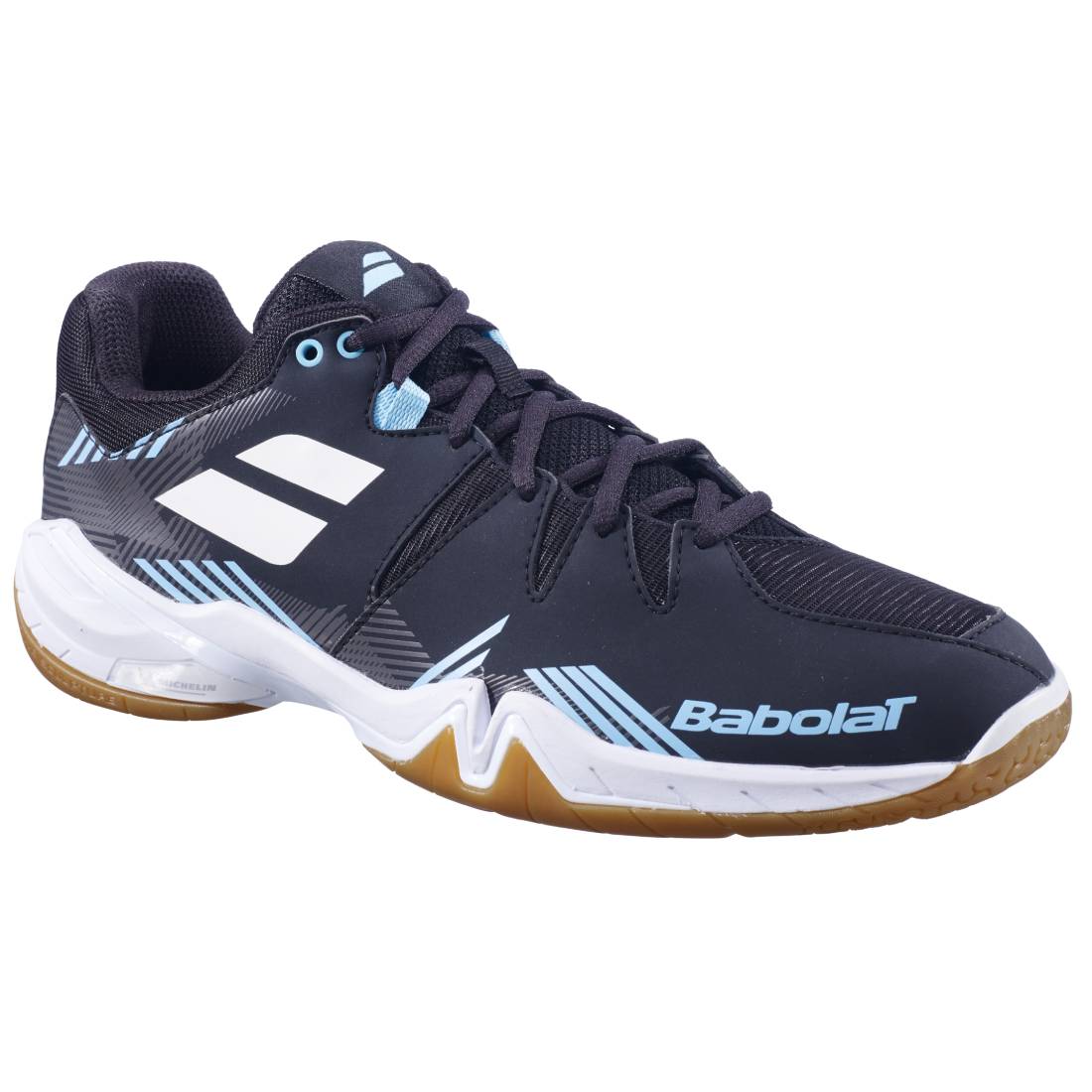 Babolat Shadow Spirit Men's Indoor Court Shoe (Black/Light Blue)