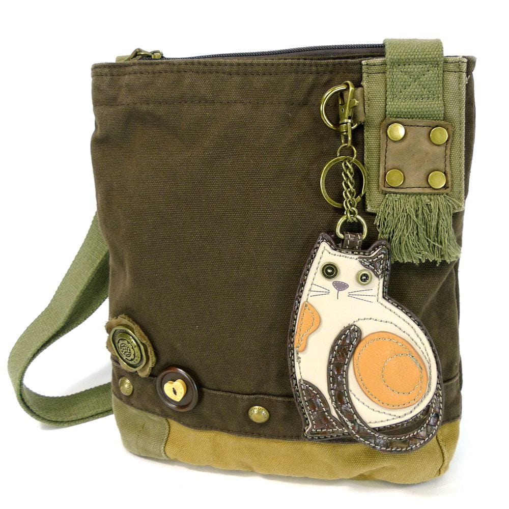 LAZZY CAT - Calico Cat, PATCH CROSS-BODY BAG by Chala、mySite、g9winljtr